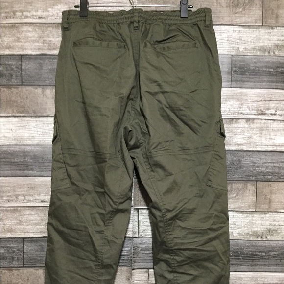 Dkny Cargo Joggers Men’s M Green Tapered Drawstring Chino (Inseam 28) - Picture 7 of 9